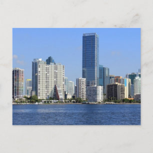 Sicht auf Miami Skyline Postkarte