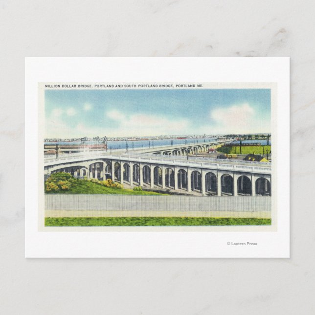 Sicht auf Millionen Dollar Postkarte (Vorderseite)