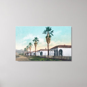 Sicht auf Palm RowCalistoga, CA Leinwanddruck