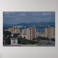 Sicht auf Pjöngjang, Nordkorea