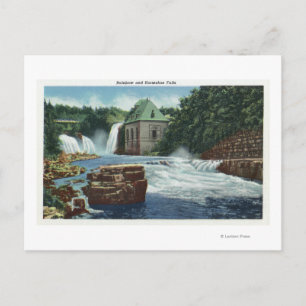 Sicht auf Regenbogen und Horseshoe Falls Postkarte