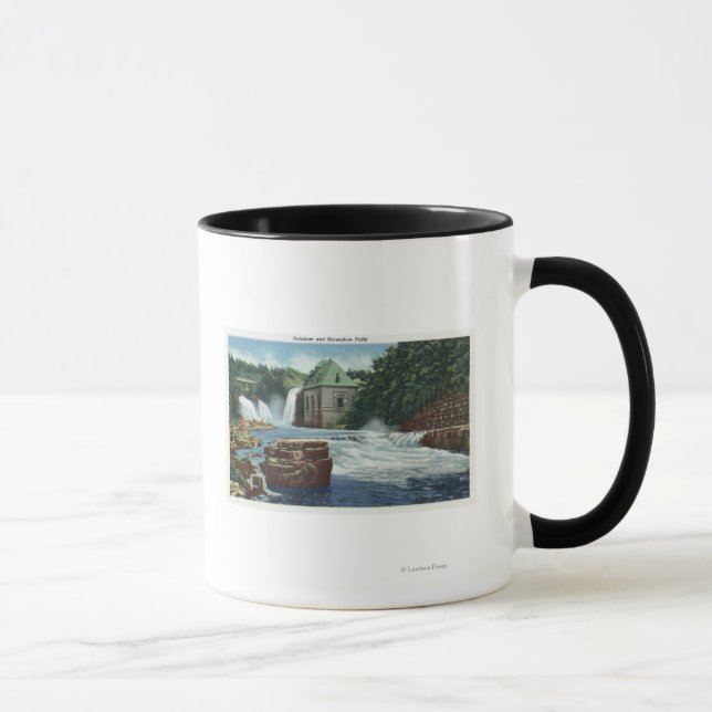 Sicht auf Regenbogen und Horseshoe Falls Tasse (Rechts)