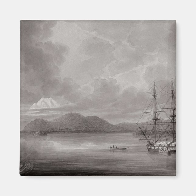 Sicht auf Rio de Manila (Lithographie) Magnet (Vorne)