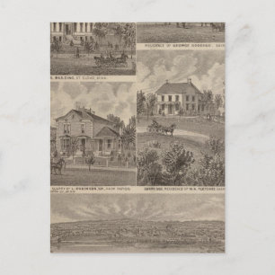 Sicht auf Sauk Rapids, Minnesota Postkarte