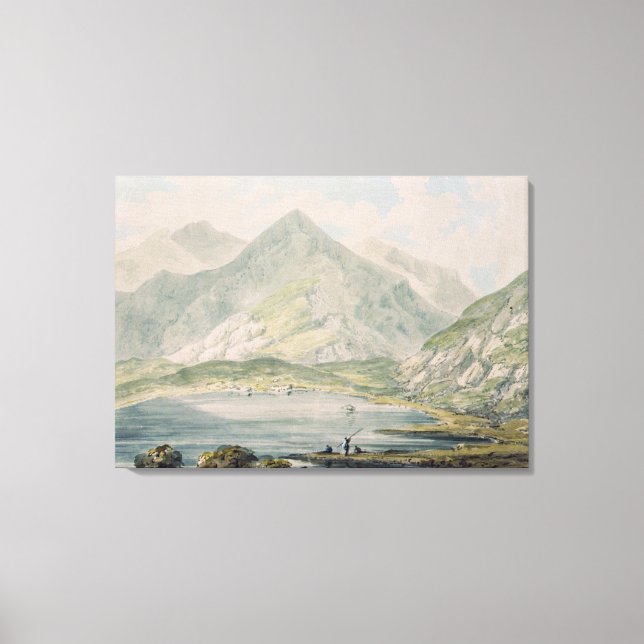 Sicht auf Snowdon Leinwanddruck (Vorderseite)