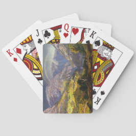 Sicht auf Stalheim in Norwegen Spielkarten