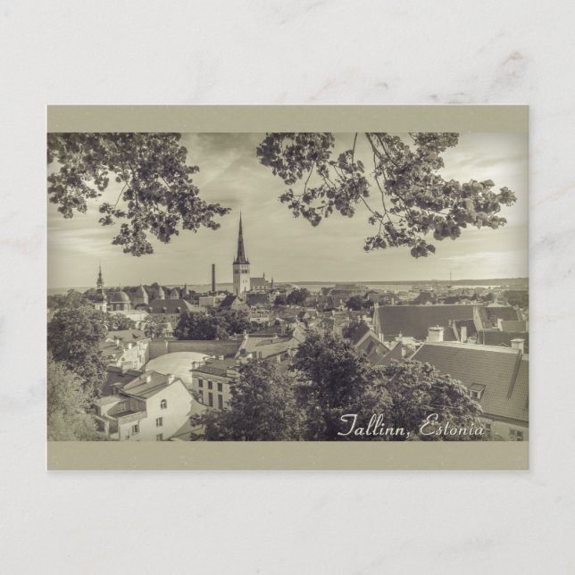 Sicht auf Tallinn von Toompea CC0210 Postkarte (Vorderseite)
