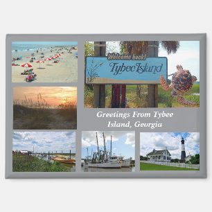 Sicht auf Tybee Island, Georgien Magnet