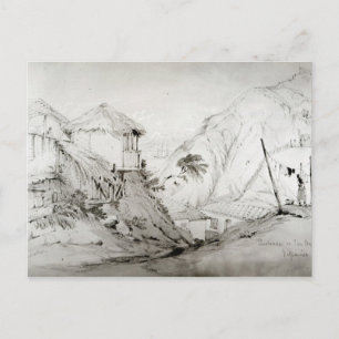 Sicht auf Valparaiso, 1834 Postkarte