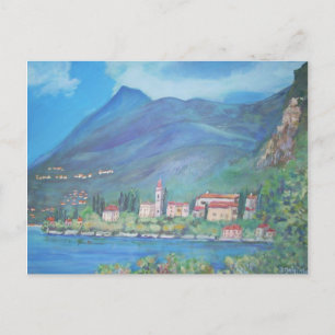Sicht auf Varenna, Italien Postkarte