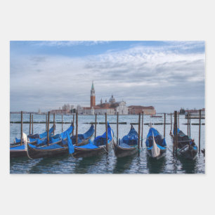 Sicht auf Venedig, Italien Geschenkpapier Set