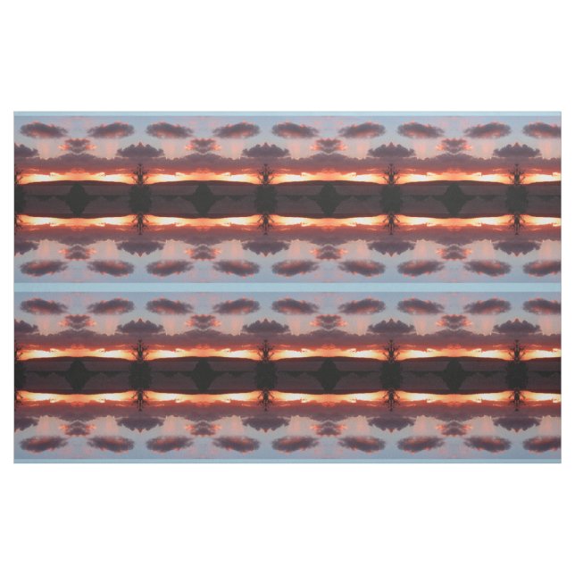 Sicht bei Sonnenuntergang Stoff (Fat Quarter (45,7 x 55,9 cm))