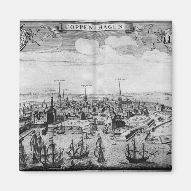 Sicht von Kopenhagen Magnet (Vorne)