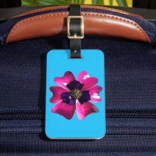Sichtbar Lila Orchid Pansy Blossom MOD Blume 60er Gepäckanhänger