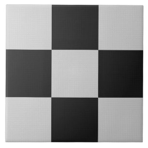 Sichtbare Schwarz-Weiß-Quadrate oder CUSTOM-FARBE Fliese