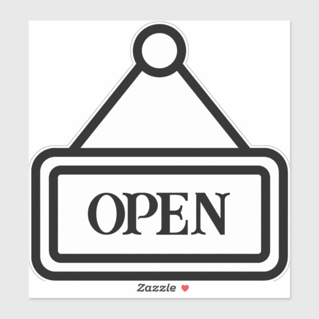 Sichtbarer offener/geschlossener Anzeigetafel Aufkleber (Blatt)