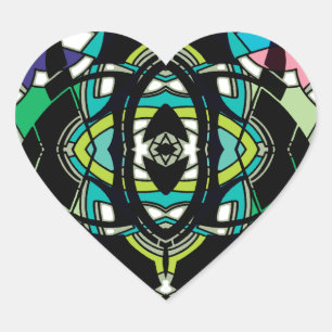 Sichtbares Design Herz-Aufkleber