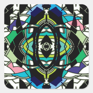 Sichtbares Design Quadratischer Aufkleber