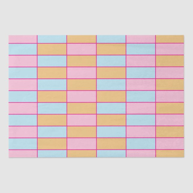 Sichtbares farbiges Prüfmuster Seidenpapier (Vorderseite)