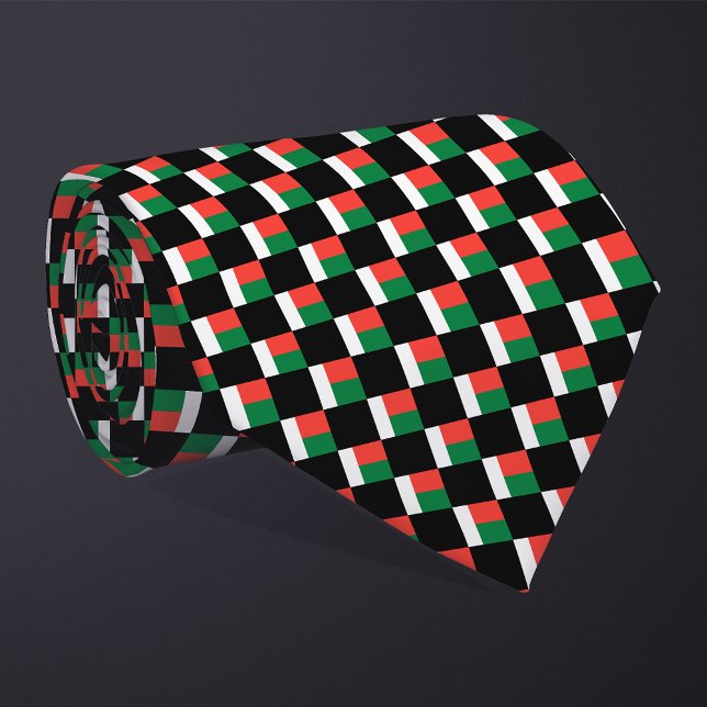 Sichtbares Madagaskar-Flag-Muster Krawatte (Von Creator hochgeladen)