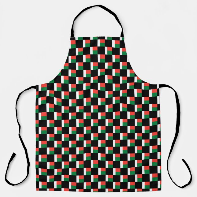 Sichtbares Madagaskar-Flag-Muster Schürze (Vorderseite)