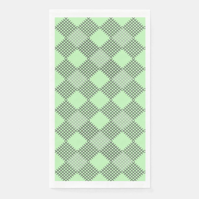 Sichtbares Muster 01 w Lgreen BG Serviette (Vorderseite)