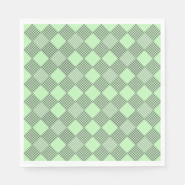Sichtbares Muster 01 w Lgreen BG Serviette (Vorderseite)