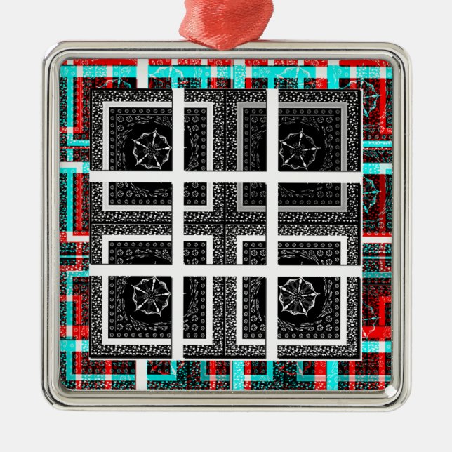 Sichtbares Muster - Art Print Ornament Aus Metall (Vorne)