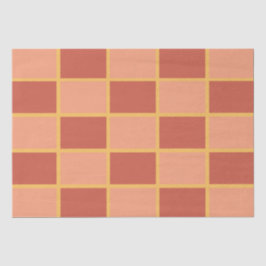 Sichtbares rosa kariertes Muster Seidenpapier