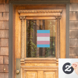 Sichtbarkeit der Transgender-Stolzflagge von Slipp Fensteraufkleber