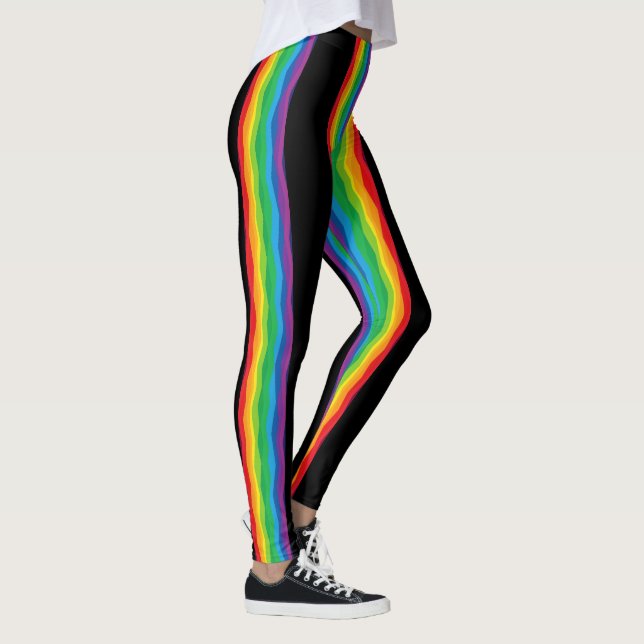 „Sichtbarkeit“ – Ein abstraktes Pride-Muster #2 Leggings (Rechts)