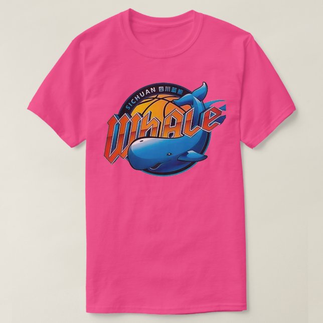 Sichuan Blue Whales CBA Chinese Basketball Whale L T-Shirt (Design vorne)