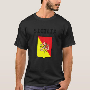 Sicilia Flag Sicily Palermo Italien 3 T-Shirt