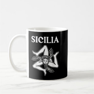Sicilia Flag Sicily Palermo Italien Kaffeetasse