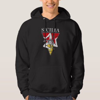 Sicilia Flag Sicily Palermo Italy 19 Hoodie