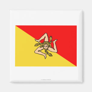 Sicilia-Flagge Magnet