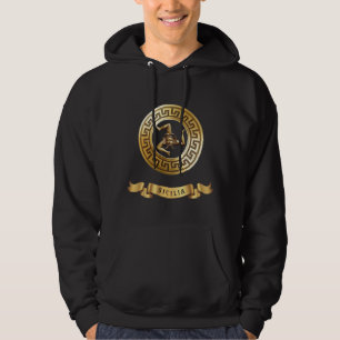 SICILIA (Goldenes Trinacria-Symbol) Kapuzenpullove Hoodie