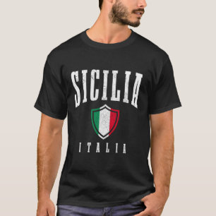 Sicilia Italien Sizilien Italia Flag Pride T-Shirt