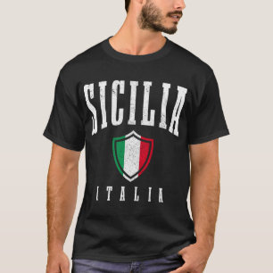 Sicilia Italien Sizilien Italienische Flagge Pride T-Shirt