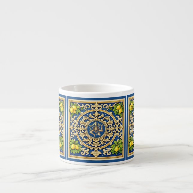 Sicilia Sicilian Pattern Espresso Cup Espressotasse (Vorderseite)