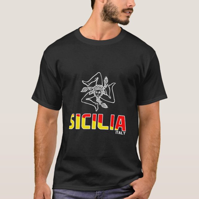 Sicilia Sicilian Sicily Italien Italien Italien T-Shirt (Vorderseite)