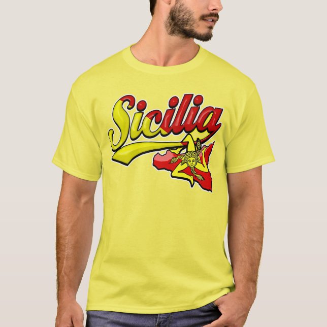 Sicilia Sicilian Trinacria T-Shirt (Vorderseite)