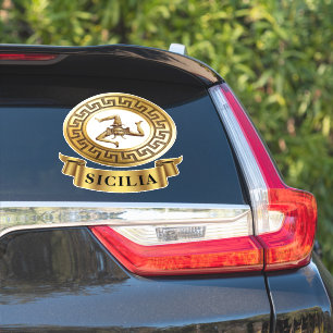 Sicilia Sicily Trinacria Symbol Aufkleber