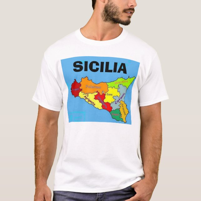 Sicilia, Sizilien T-Shirt (Vorderseite)