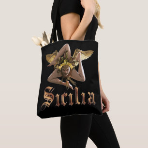 Sicilia / Sizilien Trinacria Tragetasche