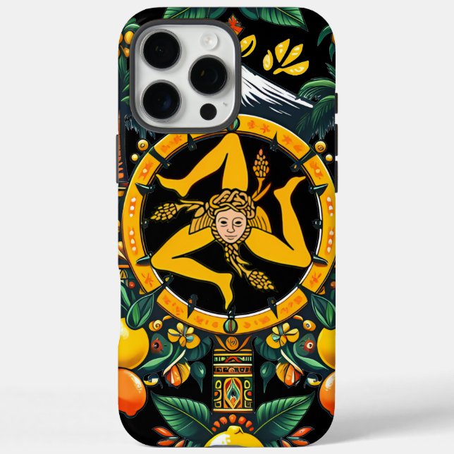 Sicilia Trinacria iPhone 16 Pro Max Hülle  (Rückseite)
