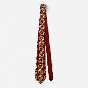 Sicilia (Trinacria Symbol) Premium Golden Neck Tie Krawatte