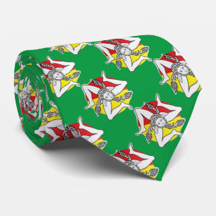 Sicilia (Trinacria Symbol) Premium Neck Tie Krawatte