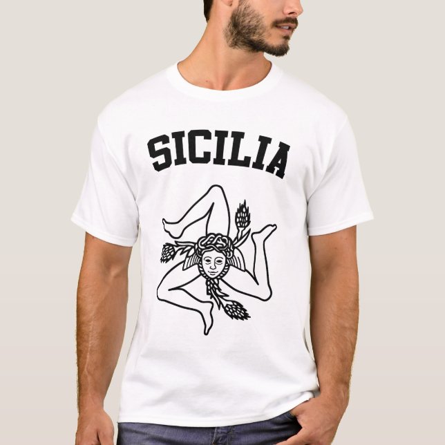 Sicilia-Wappen T-Shirt (Vorderseite)