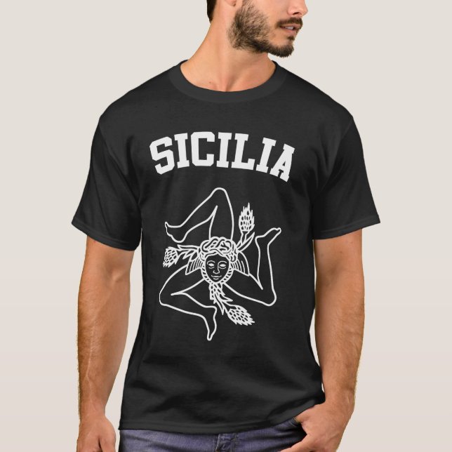 Sicilia-Wappen T-Shirt (Vorderseite)